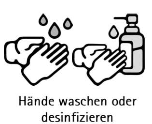 Hände waschen und desinfizieren